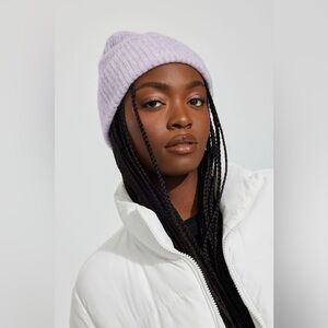 Garage Purple Ribbed Knit Basic Tuque